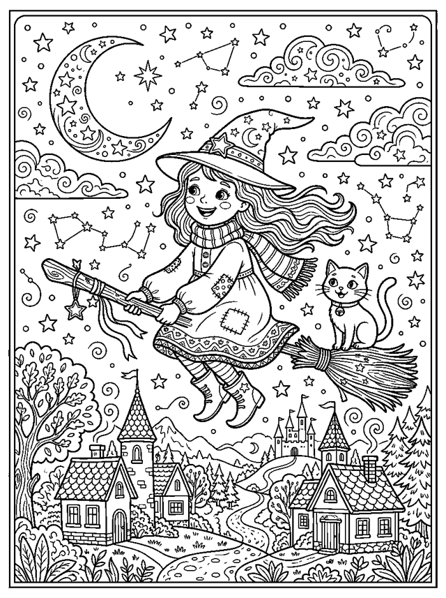 Little Witch on a Broomstick
